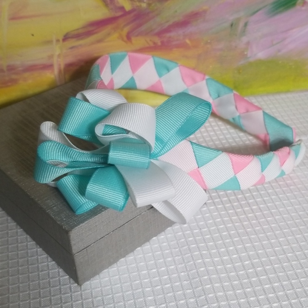 Grosgrain Ribbon Woven Headband (1inch) headband.
